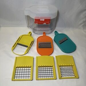 Cook's Essentials 6 Replacement Blades & Container Parts for Electric Mandoline